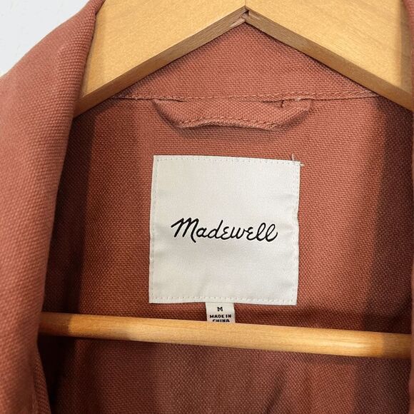 Madewell Warm Umber Rust Dispatch Utility Military Jacket Women's Size Medium - Picture 5 of 7